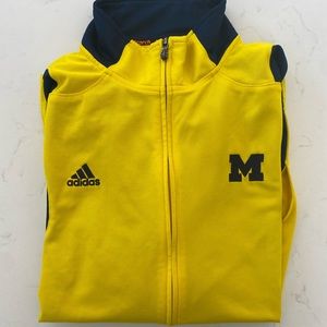 Mens Adidas XL Michigan Full Zip